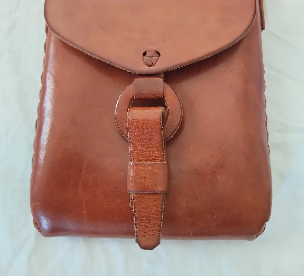 Brown Leather Crossbody Bag - Picture 4 of 5